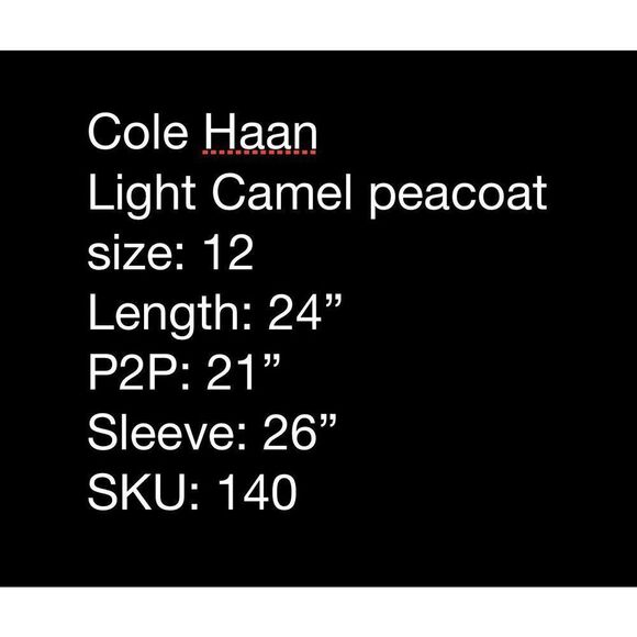 NWT Cole Haan Slick Wool-Blend Long Coat- size 12 - Picture 12 of 12